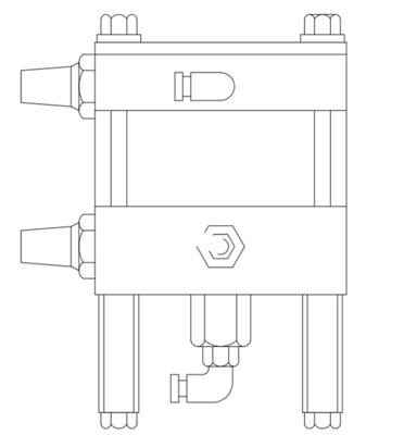 Barre liquide à haute pression liquide pneumatique de la pression 2250 de pompe de Hpv 150 simples